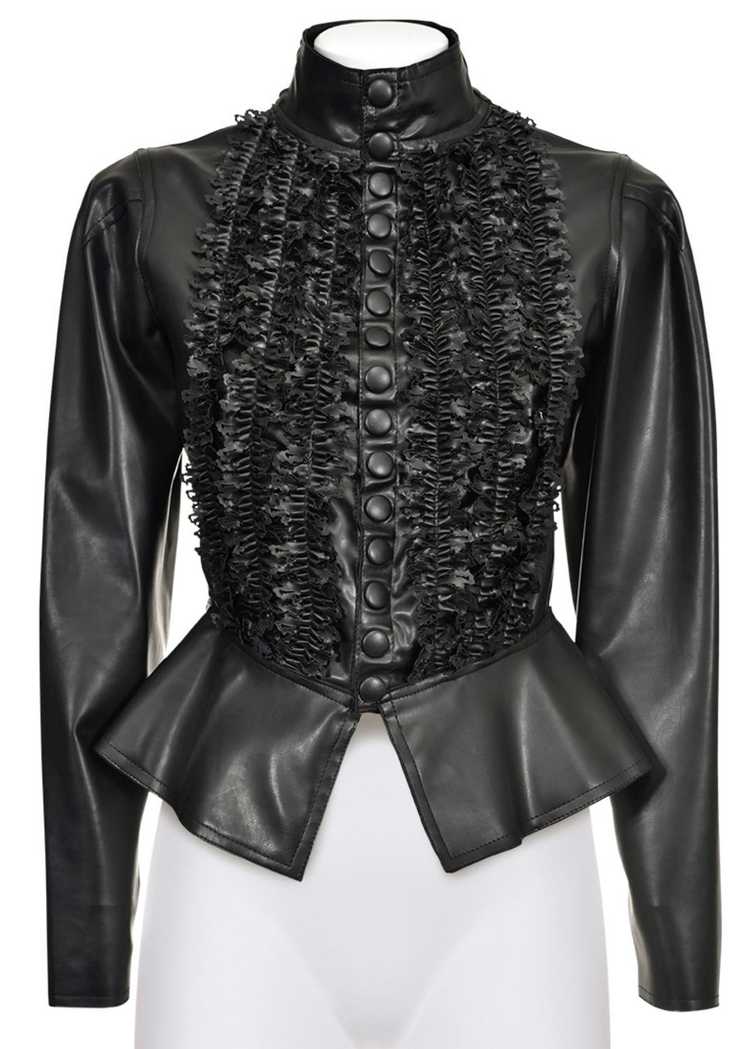 Jean Paul Gaultier FAUX LEATHER BUSTIER JACKET DESCRIPTION: Faux leather...