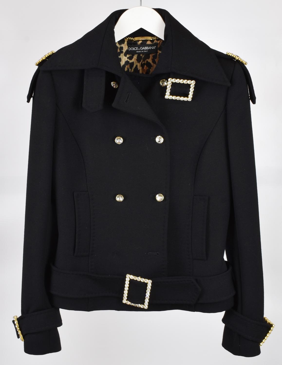 Dolce&Gabbana WOOL COAT DESCRIPTION: Wool coat with animal print lining....