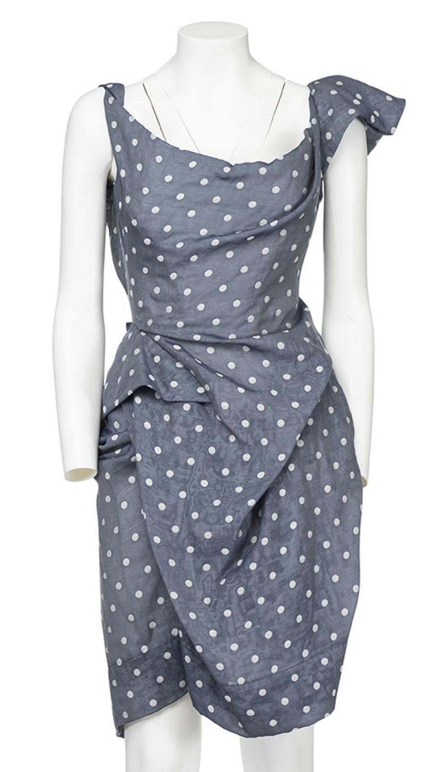 Vivienne Westwood ICONIC RED LABEL DRAPED POLKA-DOT DRESS DESCRIPTION: Iconic...