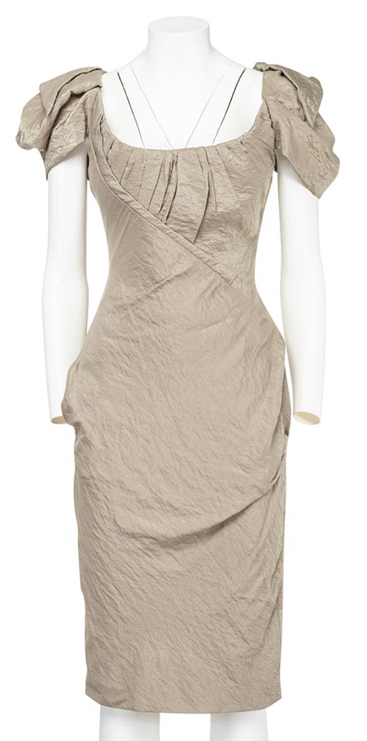 Vivienne Westwood ICONIC RED LABEL CREASED DRESS DESCRIPTION: Iconic Red...