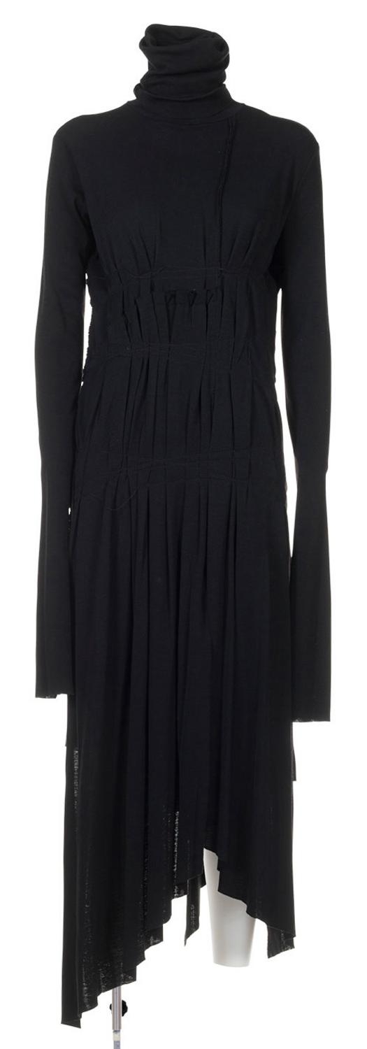 Jean Paul Gaultier LONG WOOL JERSEY DRESS DESCRIPTION: Long wool jersey dress...