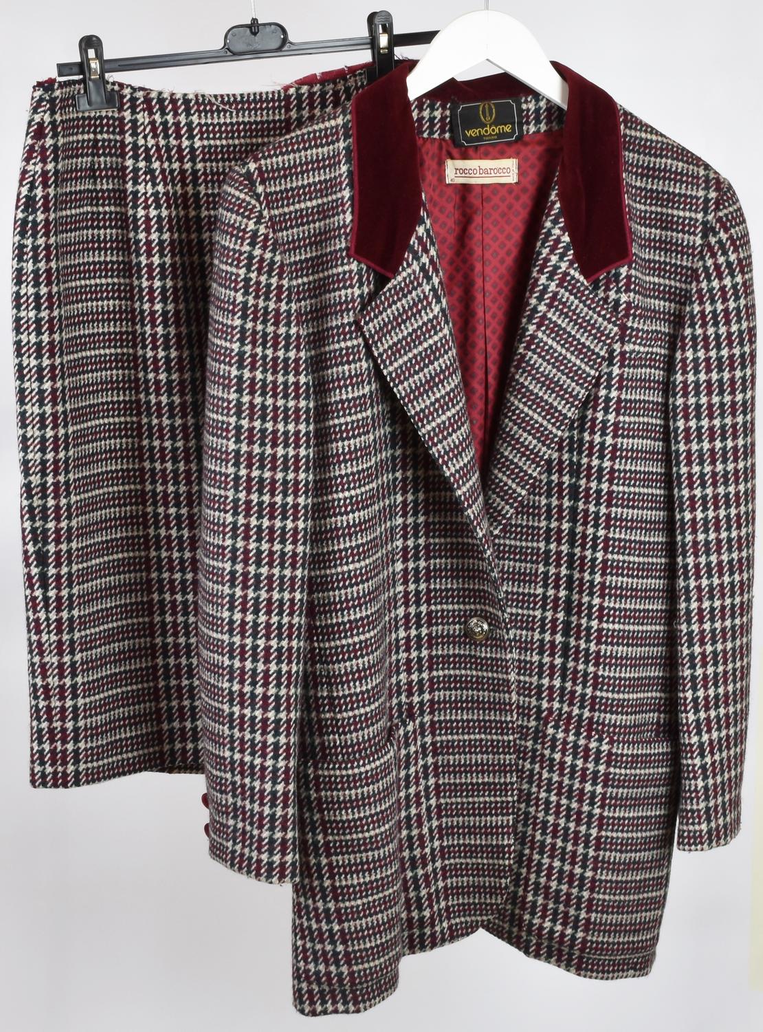 Rocco Barocco WOOL SUIT DESCRIPTION: Two-piece wool suit with cupro lining....