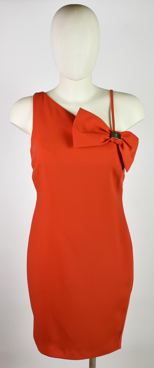 Cristinaeffe RED DRESS DESCRIPTION: Short red dress with asymmetric shoulder...