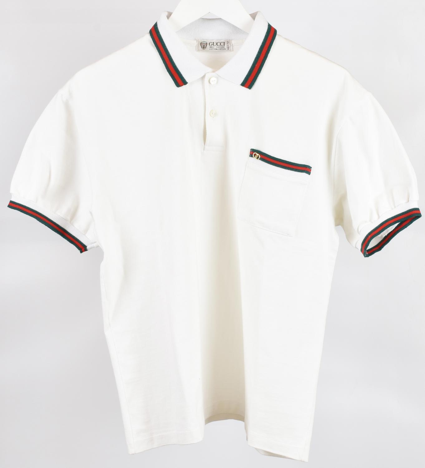 Gucci WOMAN WHITE POLO DESCRIPTION: Women's white polo shirt with Web...