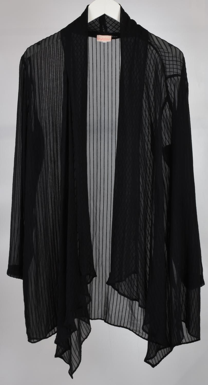 Byblos CARDIGAN DESCRIPTION: Sheer fabric cardigan. Size 44. Composition...