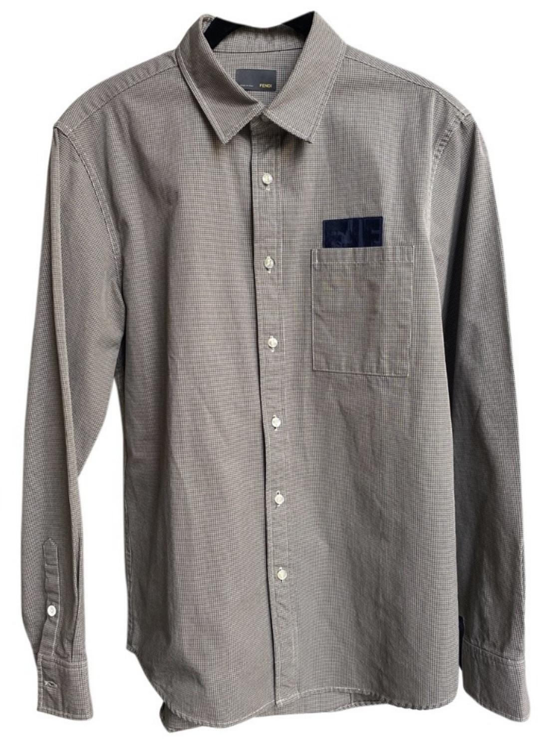 Fendi MAN SHIRT DESCRIPTION: Fendi men's shirt, size S, heavy cotton, never...