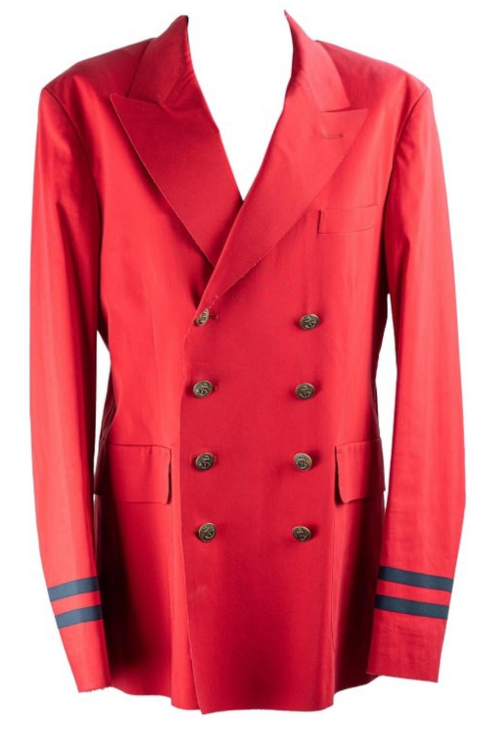 Gucci RED AND BLUE SAILOR SARTORIAL JACKET DESCRIPTION: Gucci red and blue...