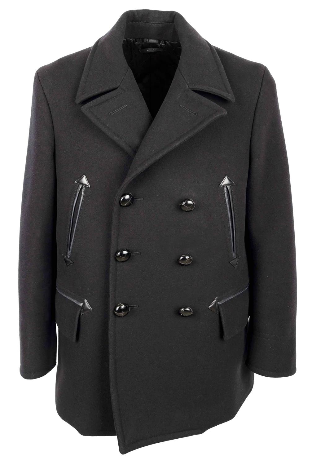 Tom Ford DOUBLE-BREASTED COAT DESCRIPTION: Tom Ford coat in black, featuring...