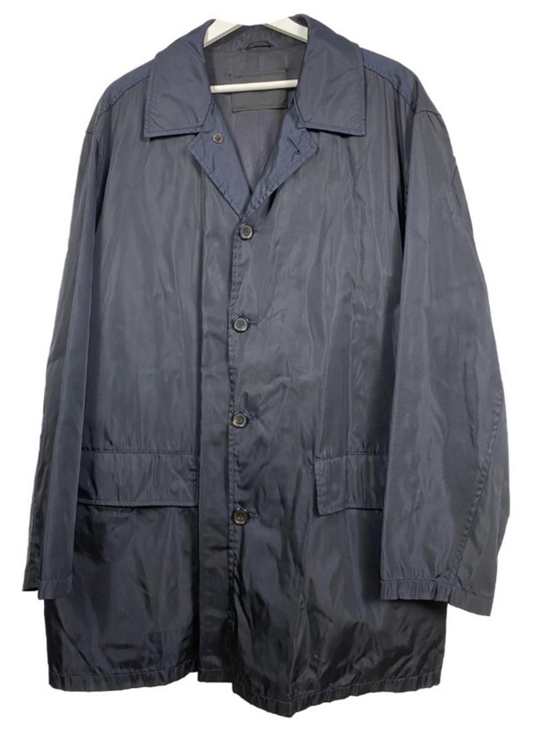 Prada MAN RAINCOAT DESCRIPTION: Prada raincoat men in blue. Synthetic...