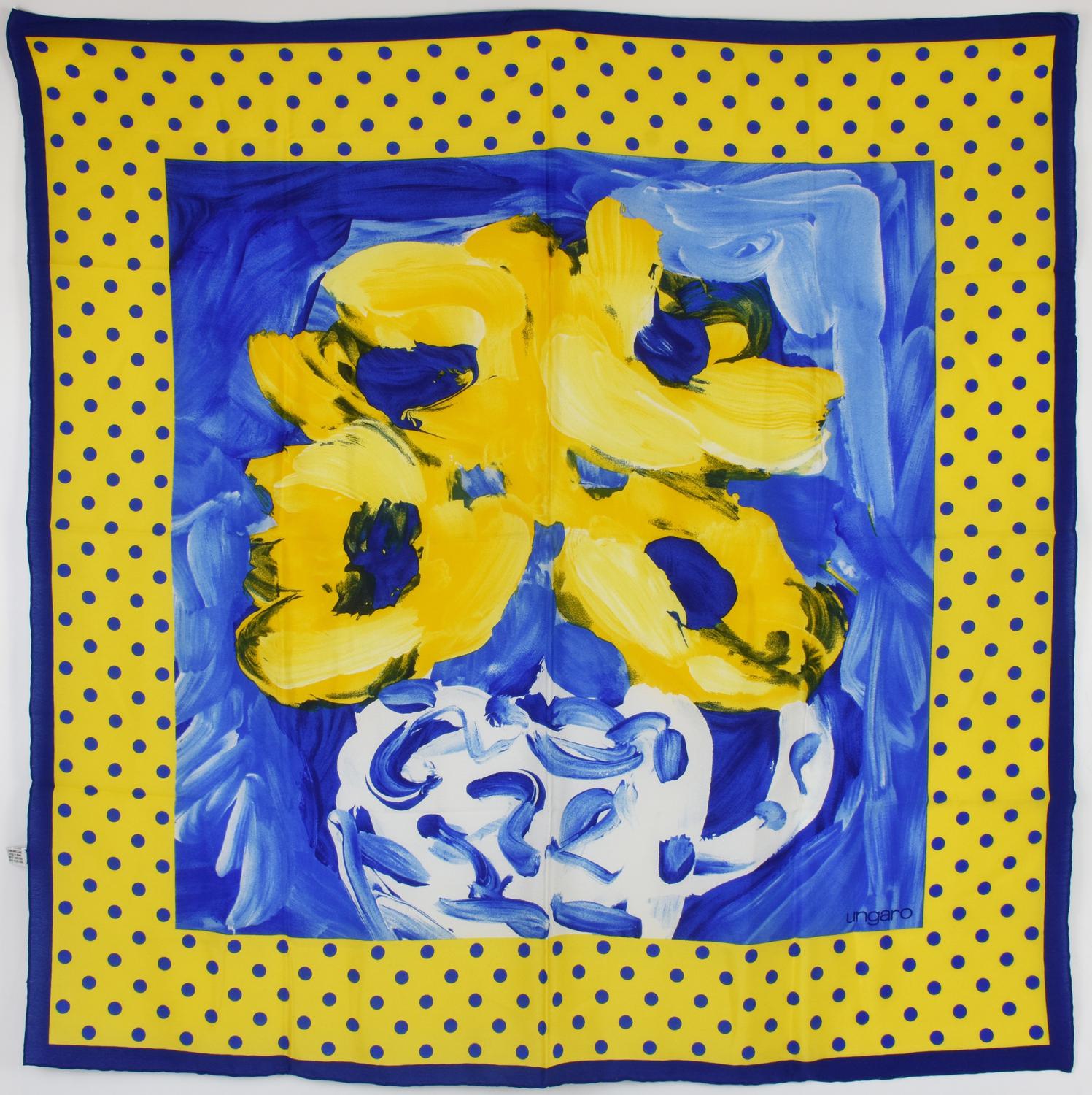 Ungaro SILK SCARF DESCRIPTION: Silk Scarf. Dimensions: 84.50x86.00 cm. Made...