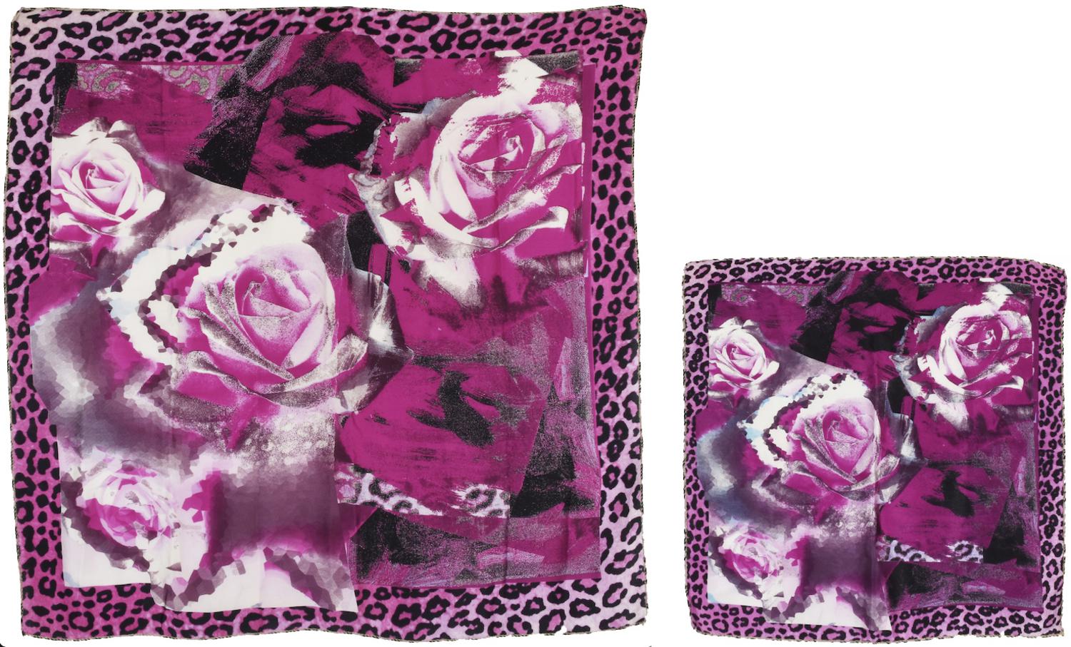 Roberto Cavalli SET OF TWO SILK SCARF DESCRIPTION: Set of two matching...