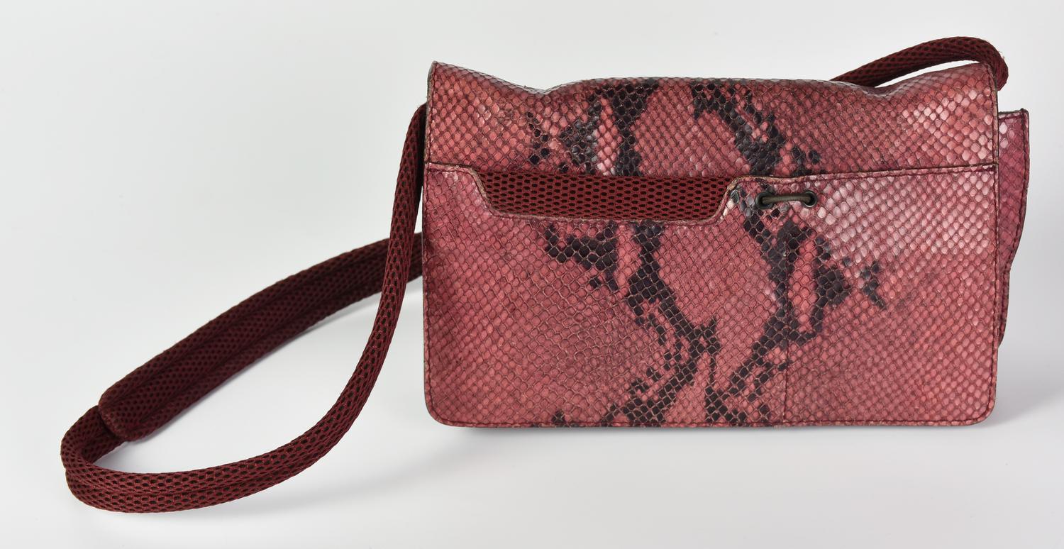 Miu Miu PYTHON SHOULDER BAG DESCRIPTION: Small bordeaux shoulder bag in...