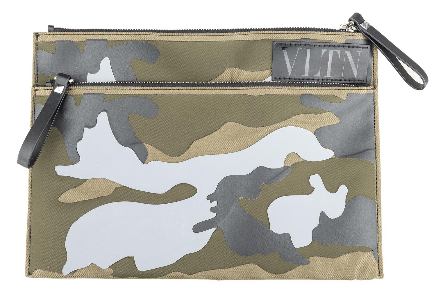 Valentino VLTN CAMOUFLAGE POUCH BAG DESCRIPTION: This Valentino pouch bag...