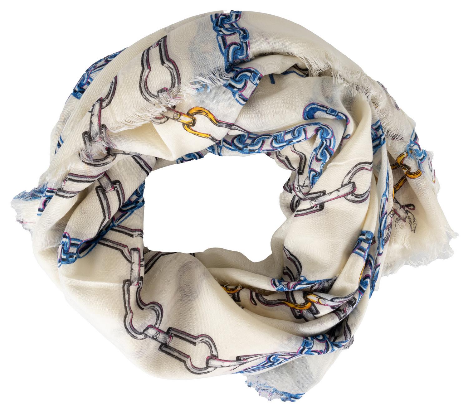 Louis Vuitton MULTICOLOR CHAIN PRINT SCARF DESCRIPTION: This Louis Vuitton...