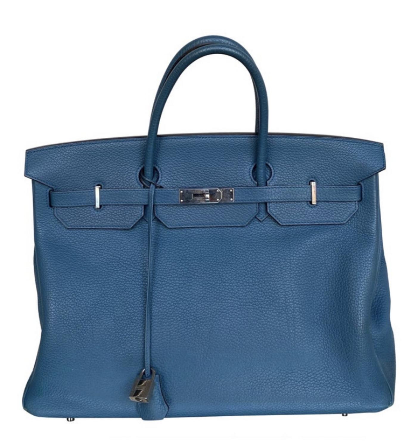 Hermes BIRKIN BAG DESCRIPTION: Hermes Birkin bag. Year 2005/2006. In cobalt...