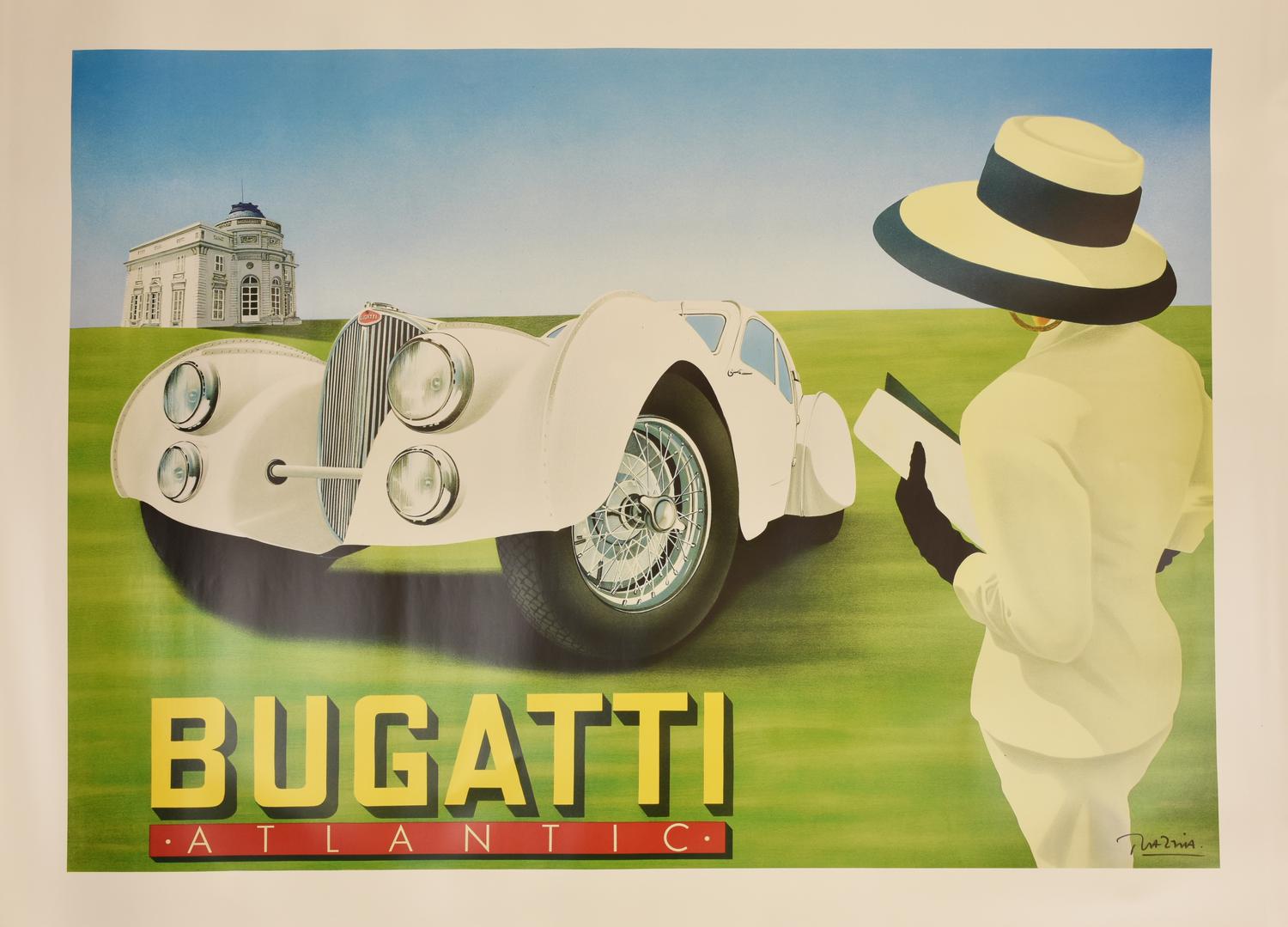 Razzia (Gerard Courbouleix Deneriaz) BUGATTI ATLANTIC stampa offset, cm...