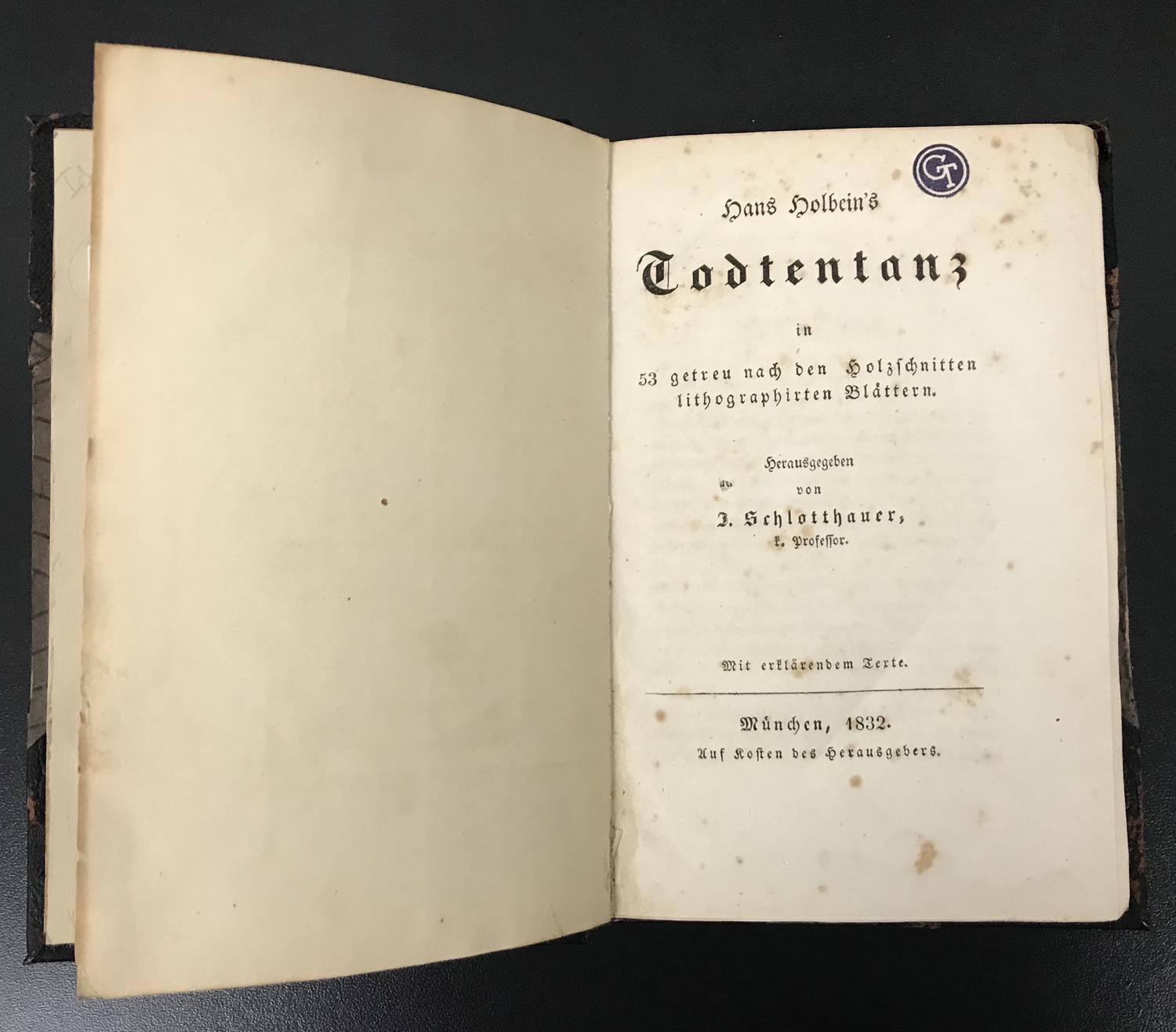 Hans Holbein HANS HOLBEIN'S TODTENTANZ IN 53 GETREU NACH DEN HOLZSCHNITTEN...