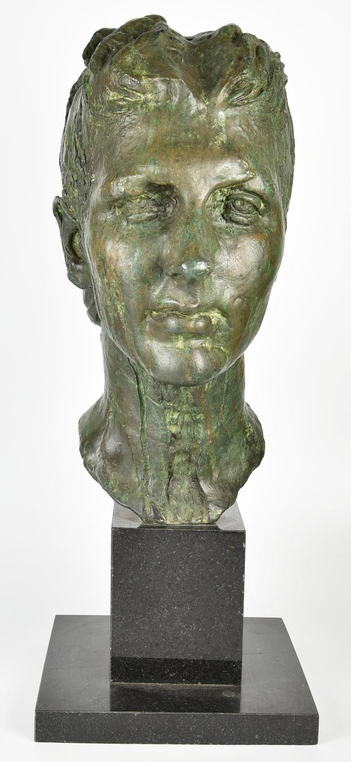 Francesco Messina (1900 - 1995) RITRATTO DI SIGNORA, 1953 bronzo, cm...