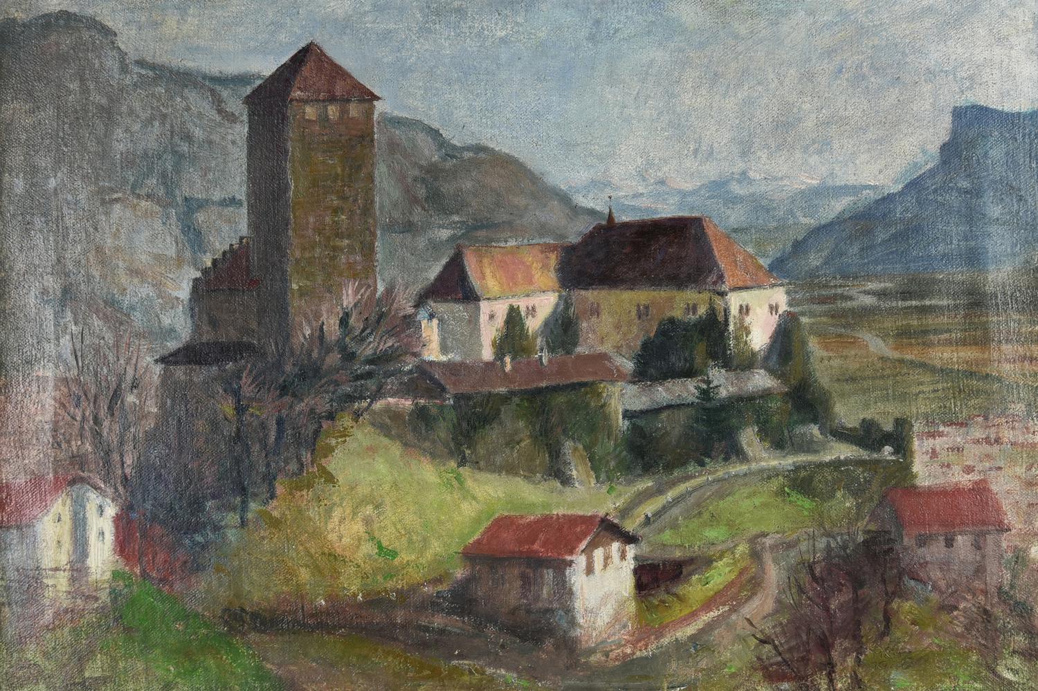 Hans Prunster (attribuito a) (1907 - 2005) SCHLOSS TIROL, 1946...