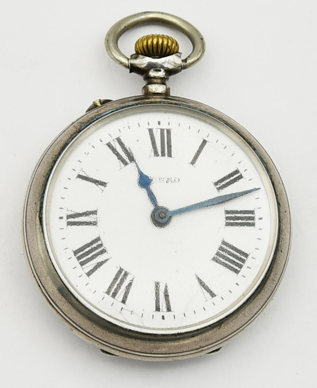 Orologio da tasca Sicuro, Svizzera, primi 900, argento 800/1000 CASSA: in...