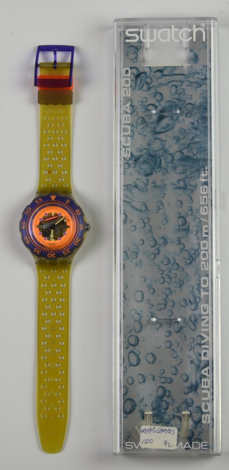 SWATCH SCUBA 200, 1990 mod. HYPPOCAMPUS (variante), cod. SDK103 anno 1990...