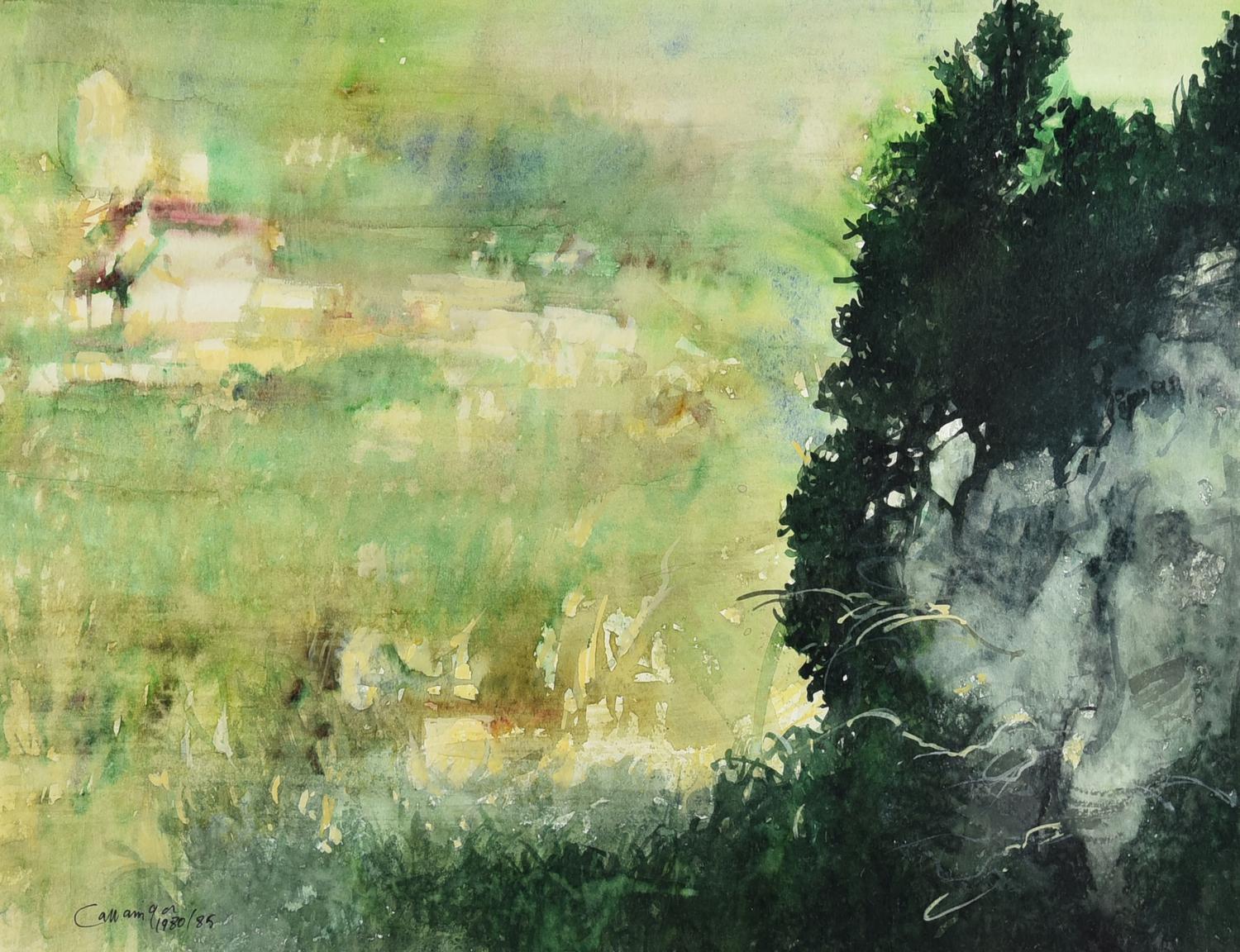 Giancarlo Cazzaniga (1930 - 2013) SENZA TITOLO, 1980/85 acquarello su carta,...