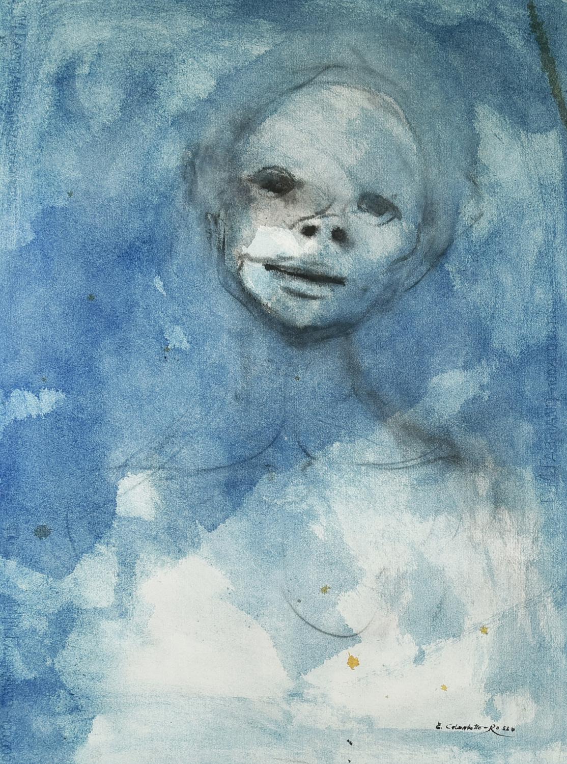 Enrico Colombotto Rosso (1925 - 2013) SENZA TITOLO, 1973 china e acquerello...