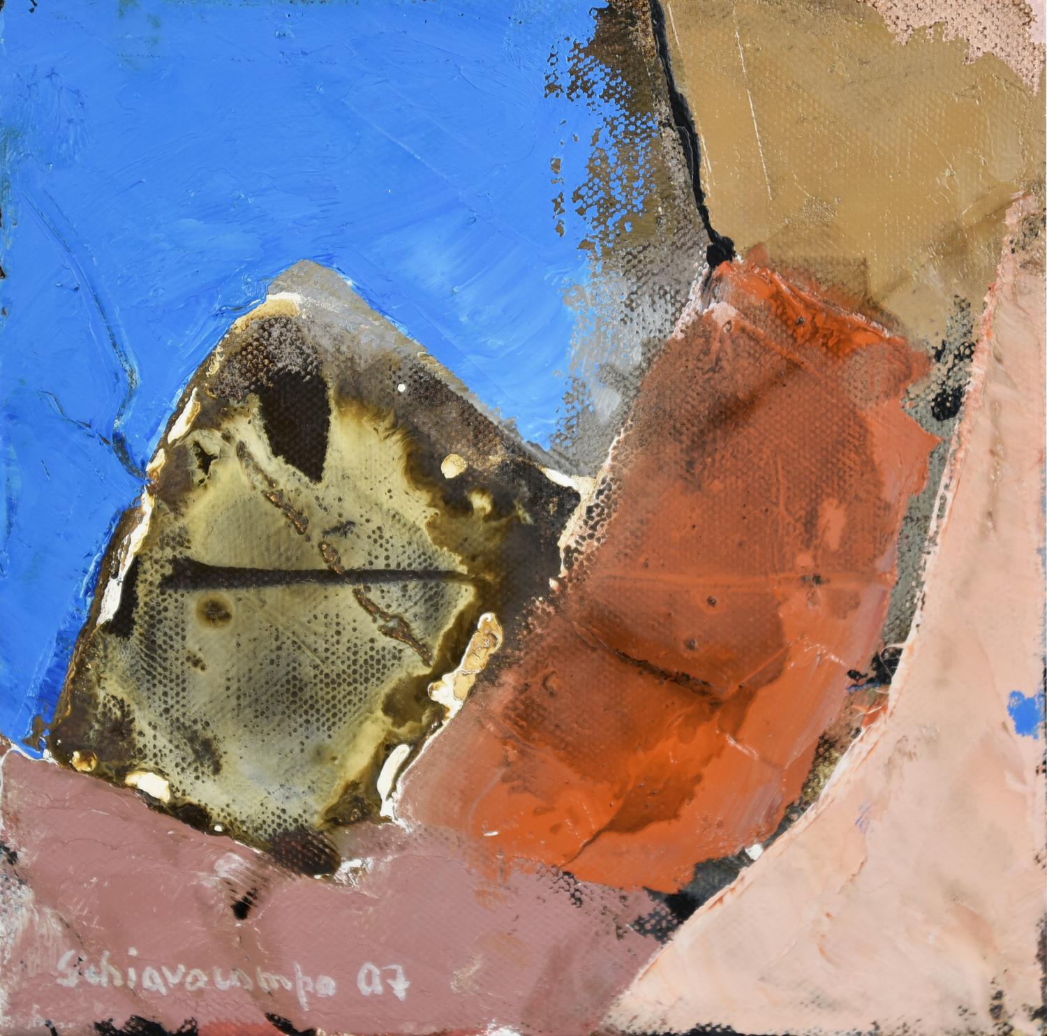 Paolo Schiavocampo (1924 - 2022) SENZA TITOLO, 2008 olio su tela, cm 20x20...