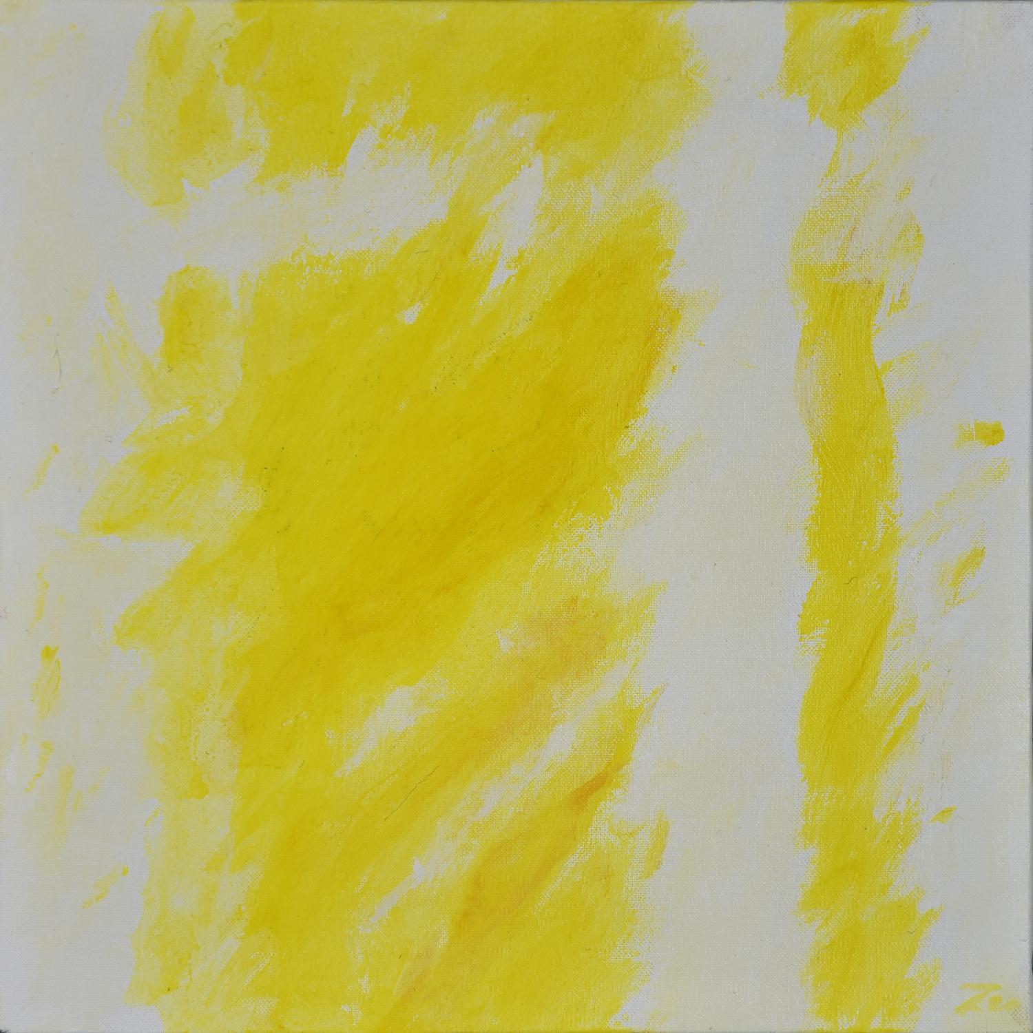 Sergio Zen (1936) PICCOLO GIALLO, 2007 acrilico su tela, cm 20x20 firma sul...