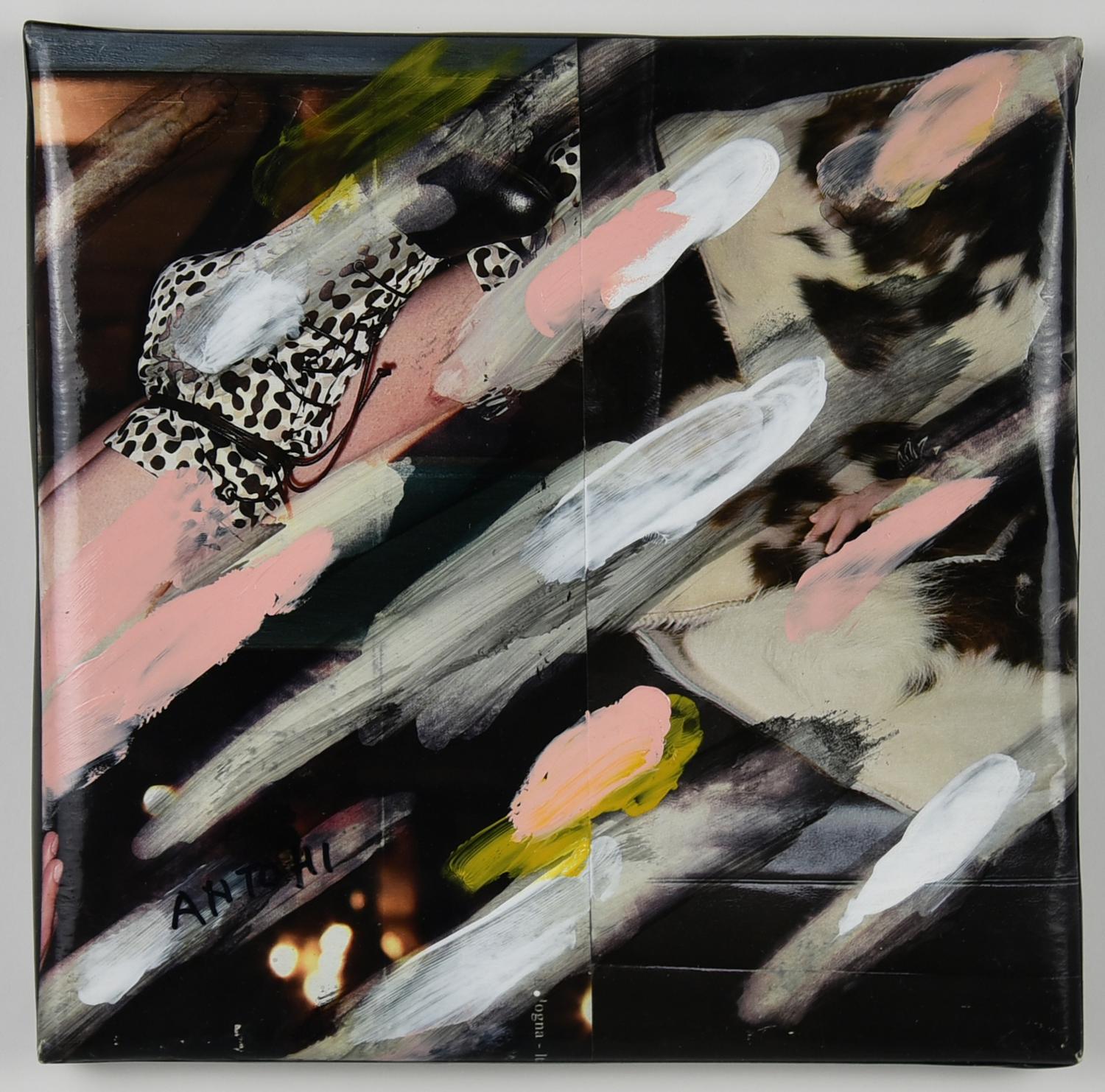 Richard Antohi (1927 - 1947) CANCELLAZIONE IN ROSA, 2008 collage e acrilico...