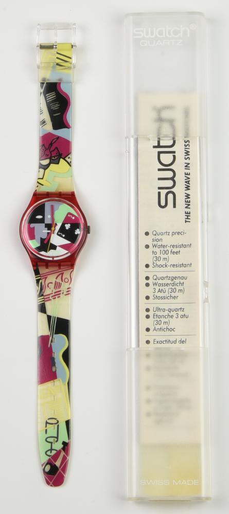 SWATCH D.J.TEN STRIKES, 1991 mod. CUBISTIC RAP, GR110 anno 1991 Completo di...