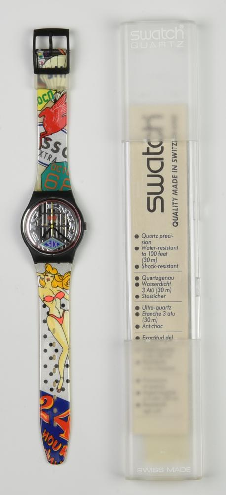 SWATCH, 1993 mod. BIG ENUFF, cod. GB151 anno 1993 Completo di scatola e...