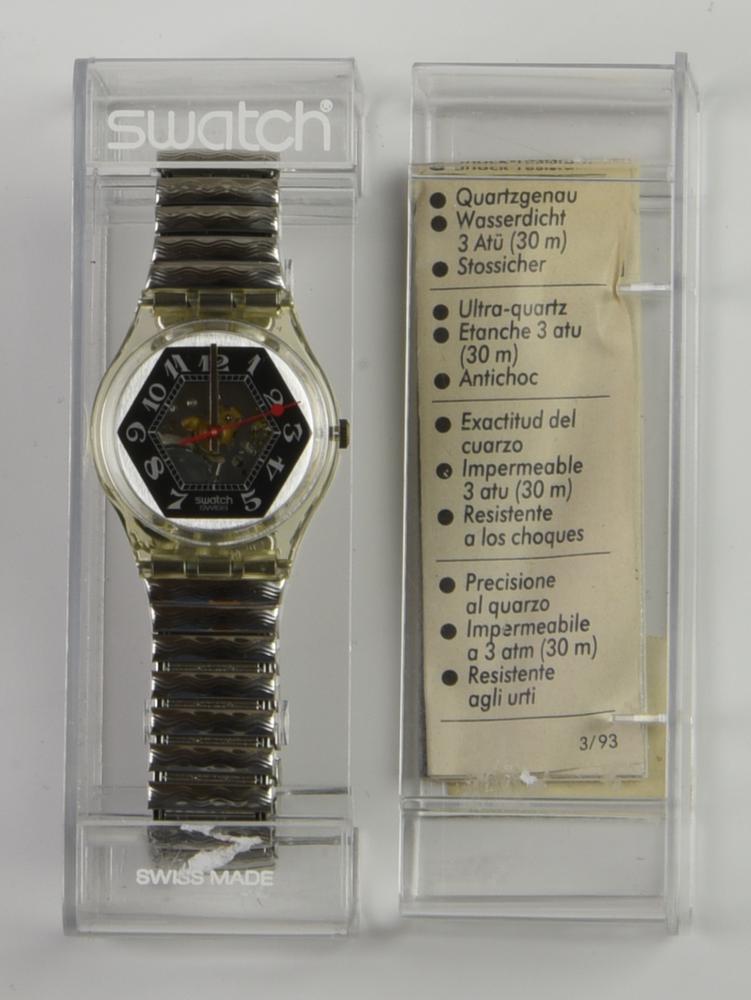 SWATCH, 1993 mod. BLACK JADE, cod GK158 anno 1993 Completo di scatola e...