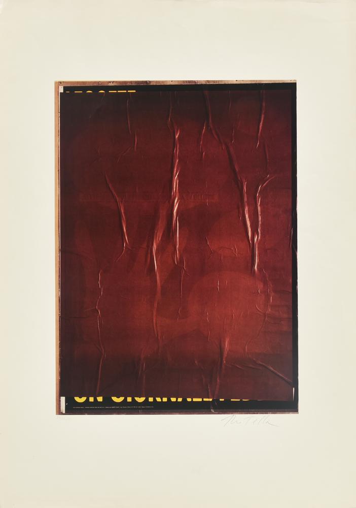Mimmo Rotella (1918 - 2006) SENZA TITOLO litografia, cm 70x50; es. 142/150...