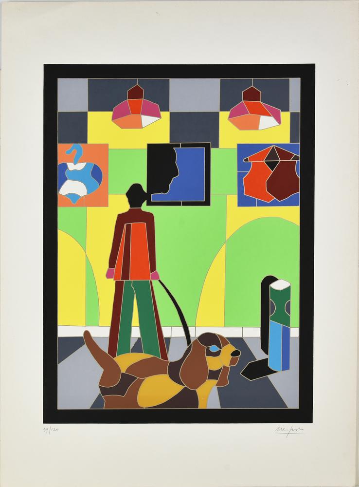 Ugo Nespolo (1941) ORDINE NATURALE serigrafia, cm 70x50; es. 39/120 firma,...