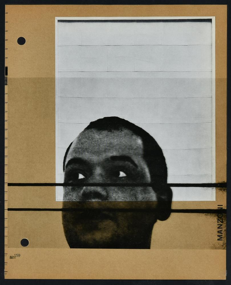 Piero Manzoni (1933 - 1963) SENZA TITOLO pellicola e collage, cm 30x24; es....