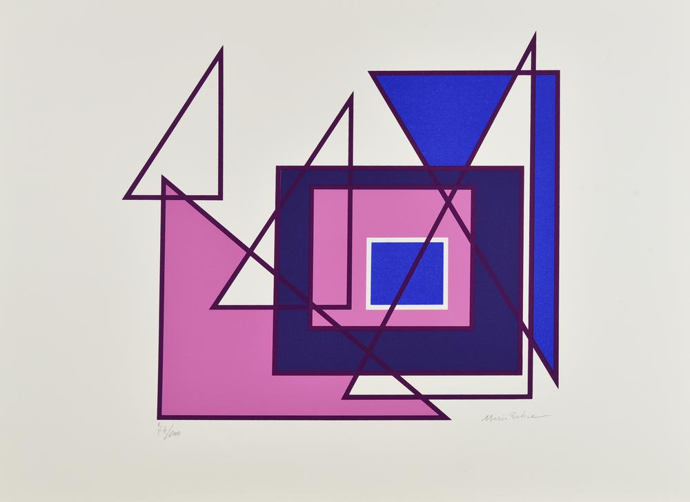 Mario Radice (1898 - 1987) SENZA TITOLO serigrafia su carta Fabriano, cm...