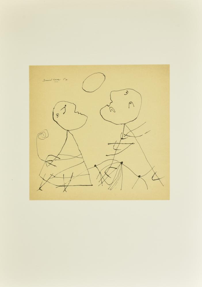 D'apres Corneille LE GIOCATRICI, 1983 litografia su carta, cm 52x37 firma e...