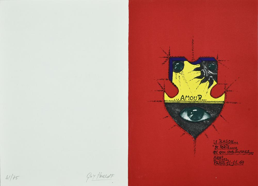 Guy Harloff (1933 - 1991) PETIT INVENTAIRE INCOMPLET, 1969/70 18 litografie a...
