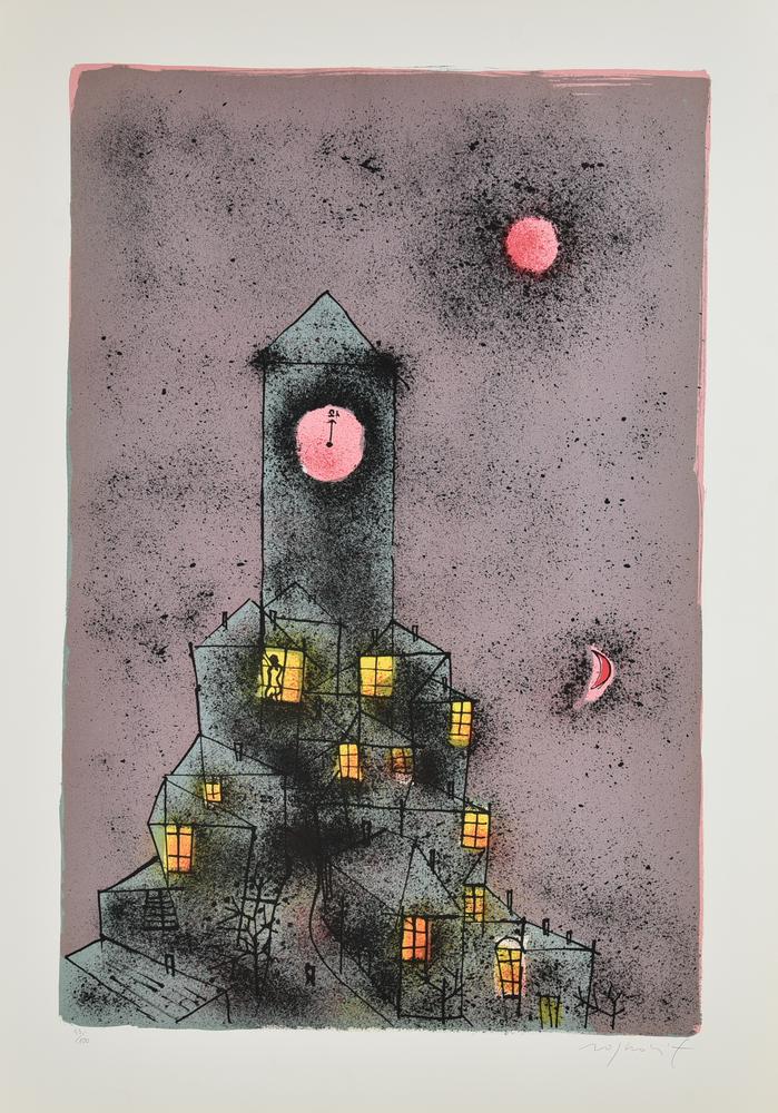 Franco Rognoni (1913 - 1999) SENZA TITOLO litografia, cm 70x50; es. 53/100...
