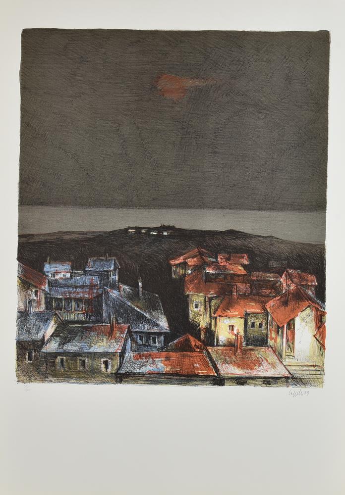 Giovanni Cappelli (1923 - 1994) SENZA TITOLO, 1979 litografia, cm 70x50; es....