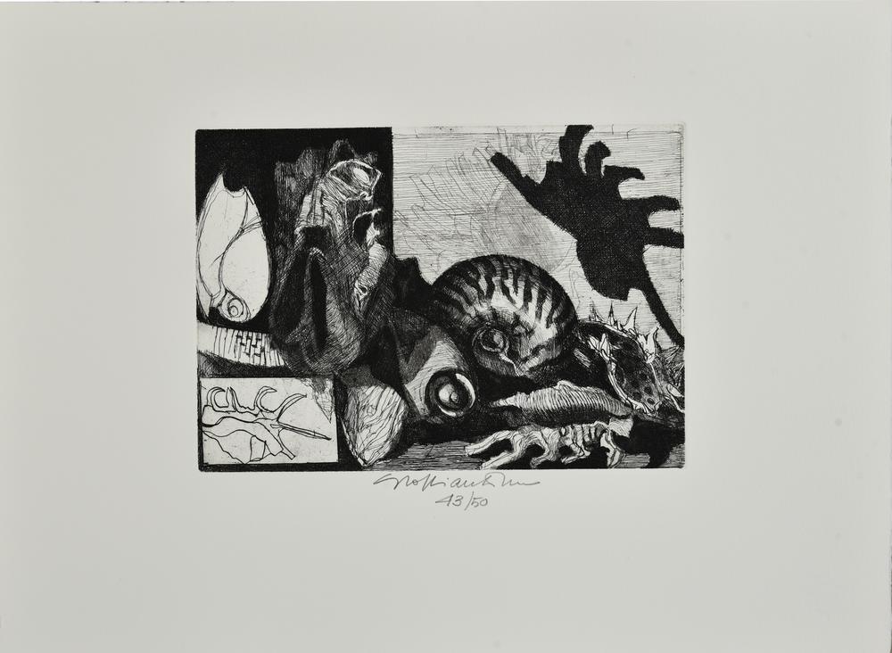 Giacomo Soffiantino (1929 - 2013) SENZA TITOLO, 2008 incisione, cm 15,5x22,...