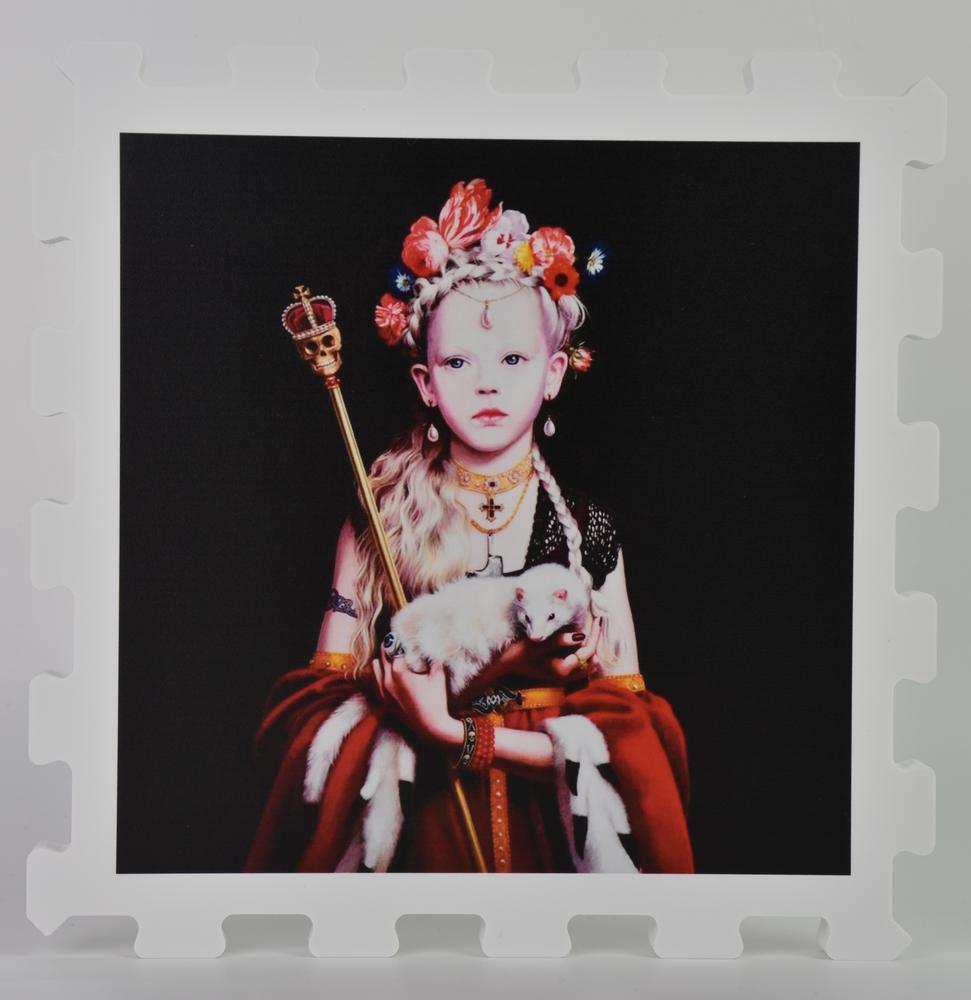 Titti Garelli PRINCIPESSA GOTICA stampa UV su FX high quality bianco, cm...