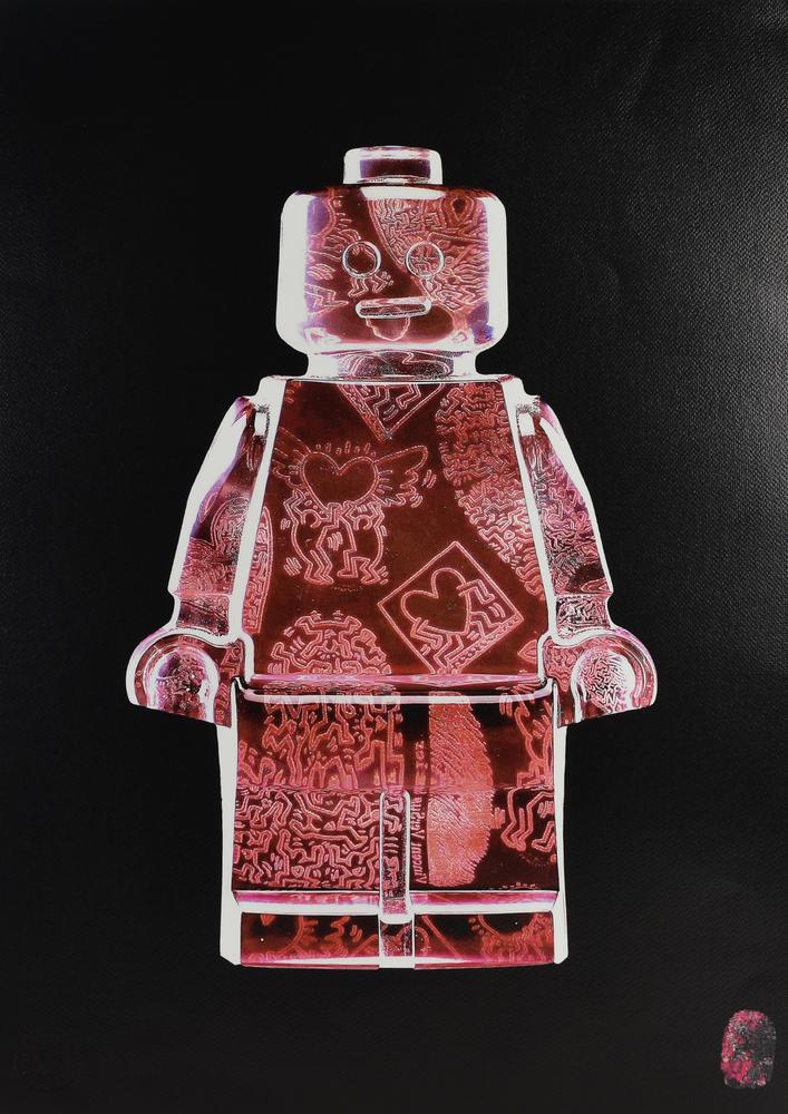 Vincent Sabatier (1971) HARING, 2021 stampa tipografica su carta Fabriano-Ref...