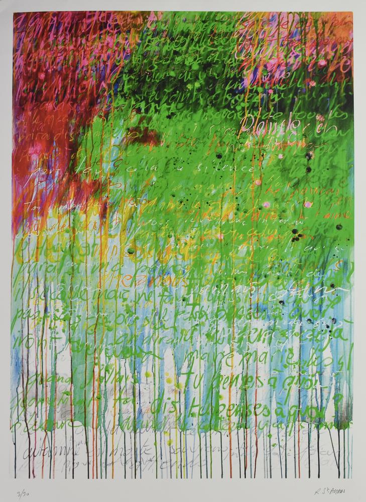 Richard Saint-Amans (1949) FRA LETTERE E COLORI, 2022 stampa tipografica su...