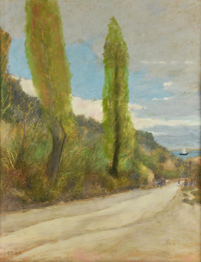 Stanislao Sidoti SENTIERO CHE PORTA ALLA SPIAGGIA pastello su carta, cm...