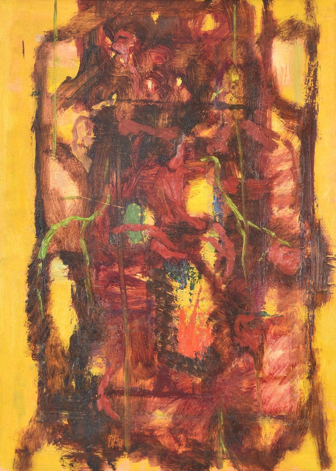 Edoardo Devetta (1912) SENZA TITOLO olio su masonite, cm 45x61 firma