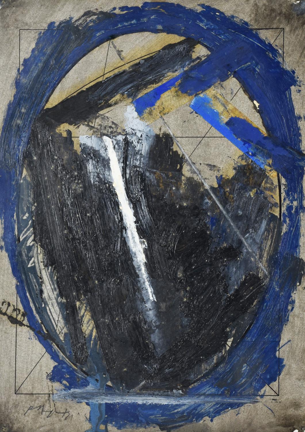 Gianfranco Pardi (1933) SENZA TITOLO tecnica mista su cartoncino, cm 29,5x21...