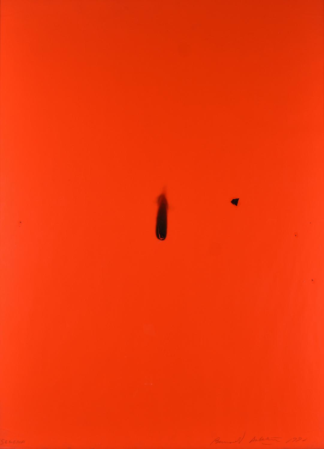 Bernard Aubertin (1934 - 2015) SEMEMA, 1990 bruciature su cartoncino, cm...