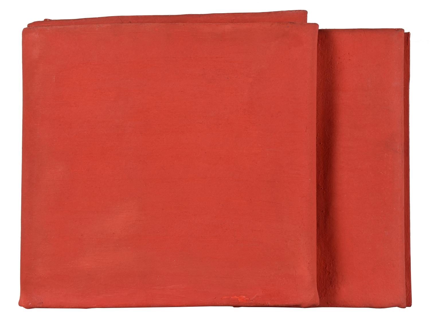 Cesare Berlingeri SEGNALE, 1992 olio e pigmenti su tela piegata, cm 26x36x7...